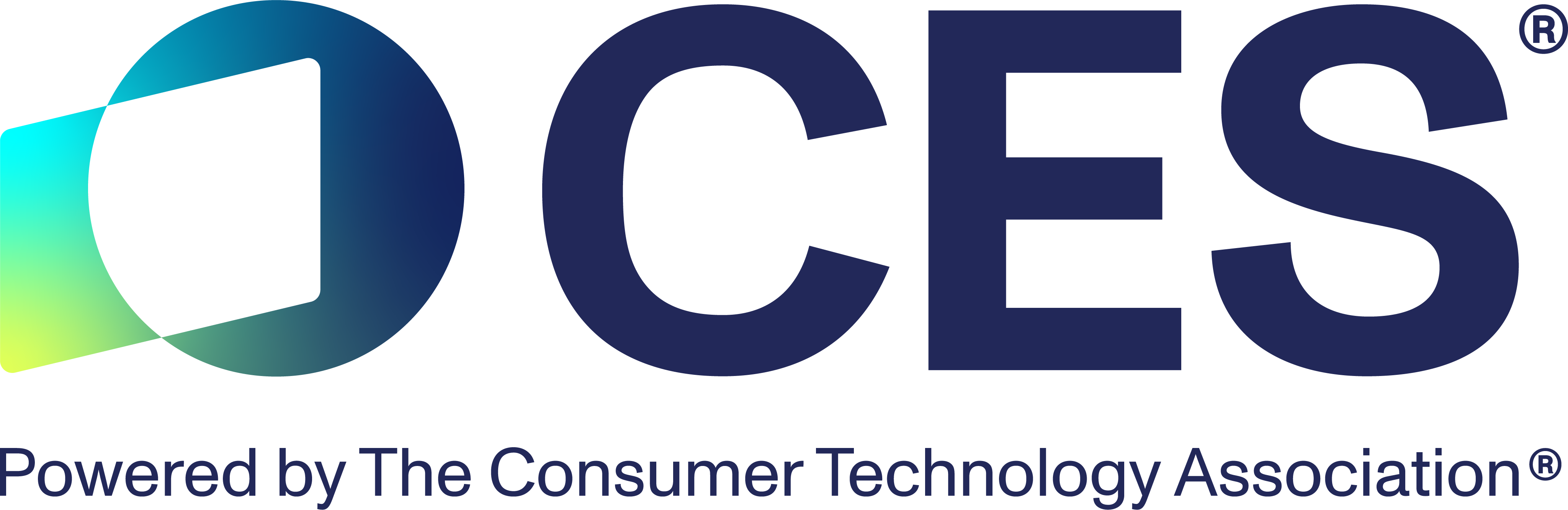 CES, powered by the Consumer Technology Association, official logo